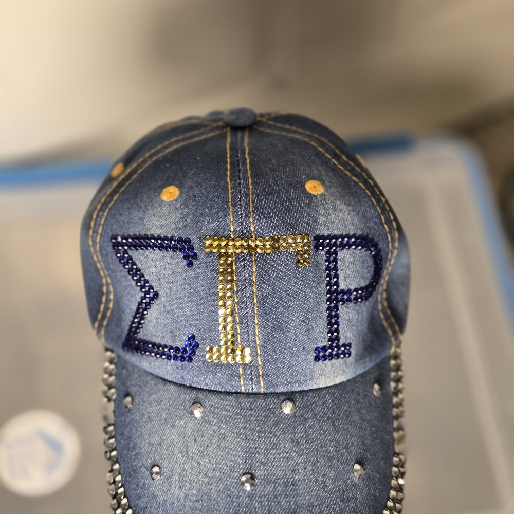 Sigam Gamma Rho Sorority Denim CAP - Picture 8 of 11
